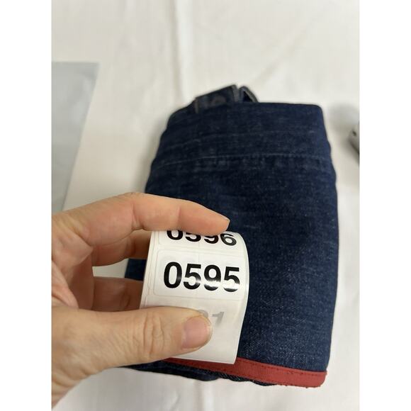 NWOT MOTHER Insider Crop Step Hem Fray Speed Racer Jeans Sz 24 Dark Blue - Picture 12 of 12